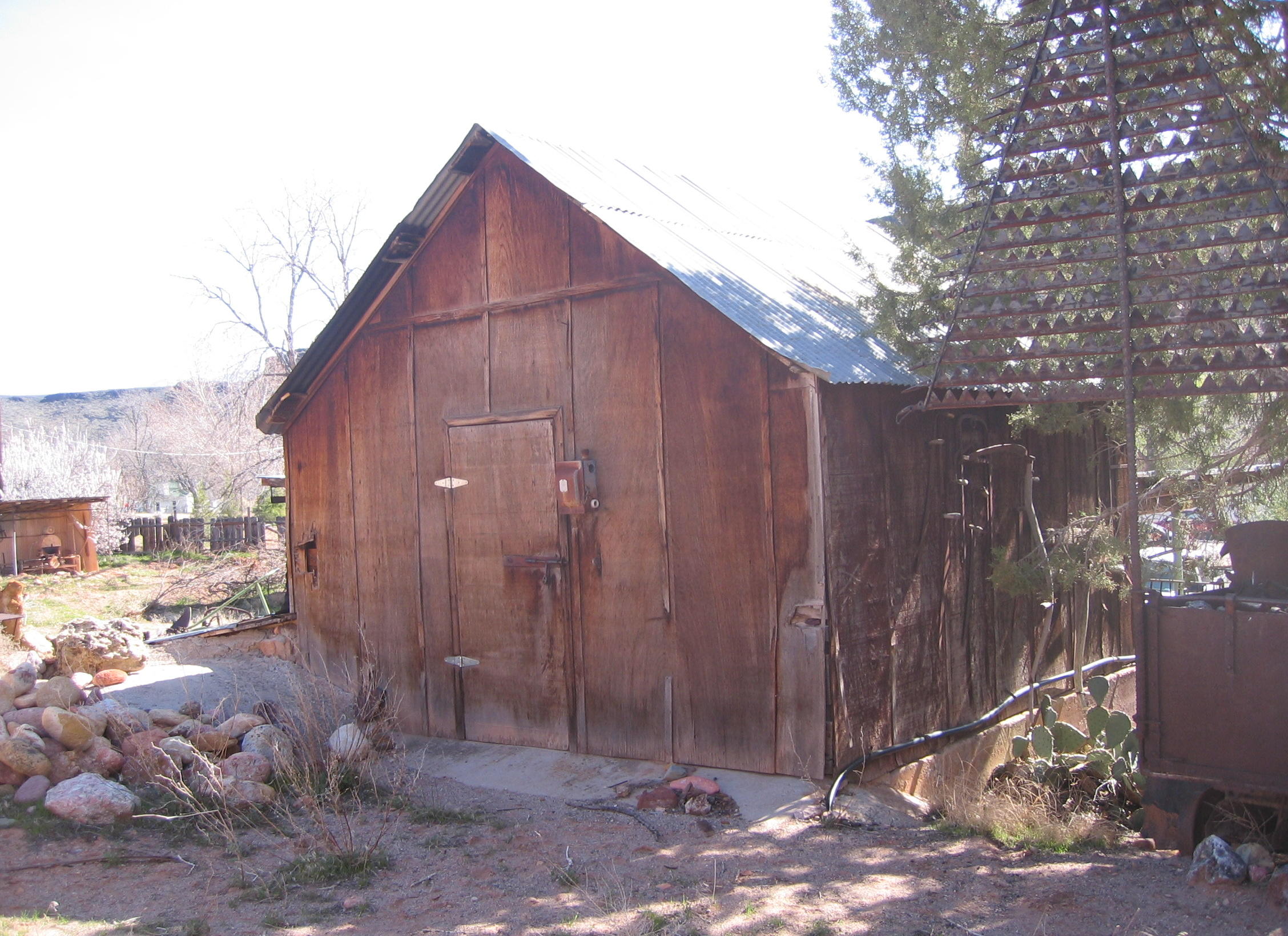 Shed at the Milt Holt home