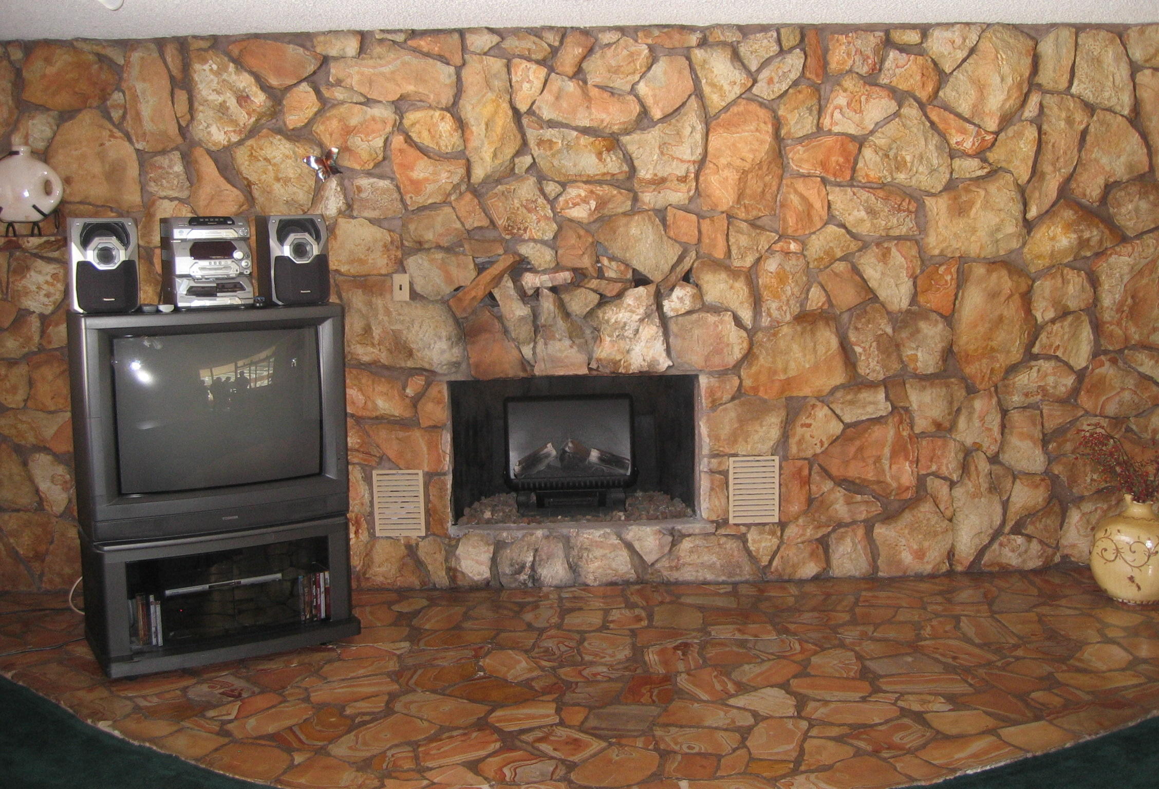 Fireplace made by Milt Holt