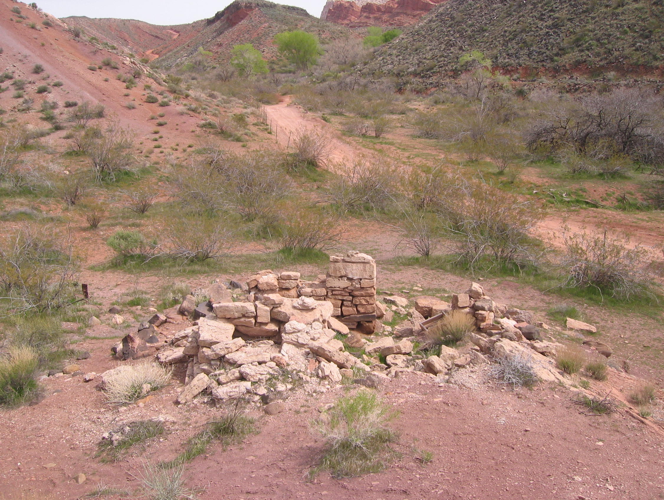 Remains of an old rock house