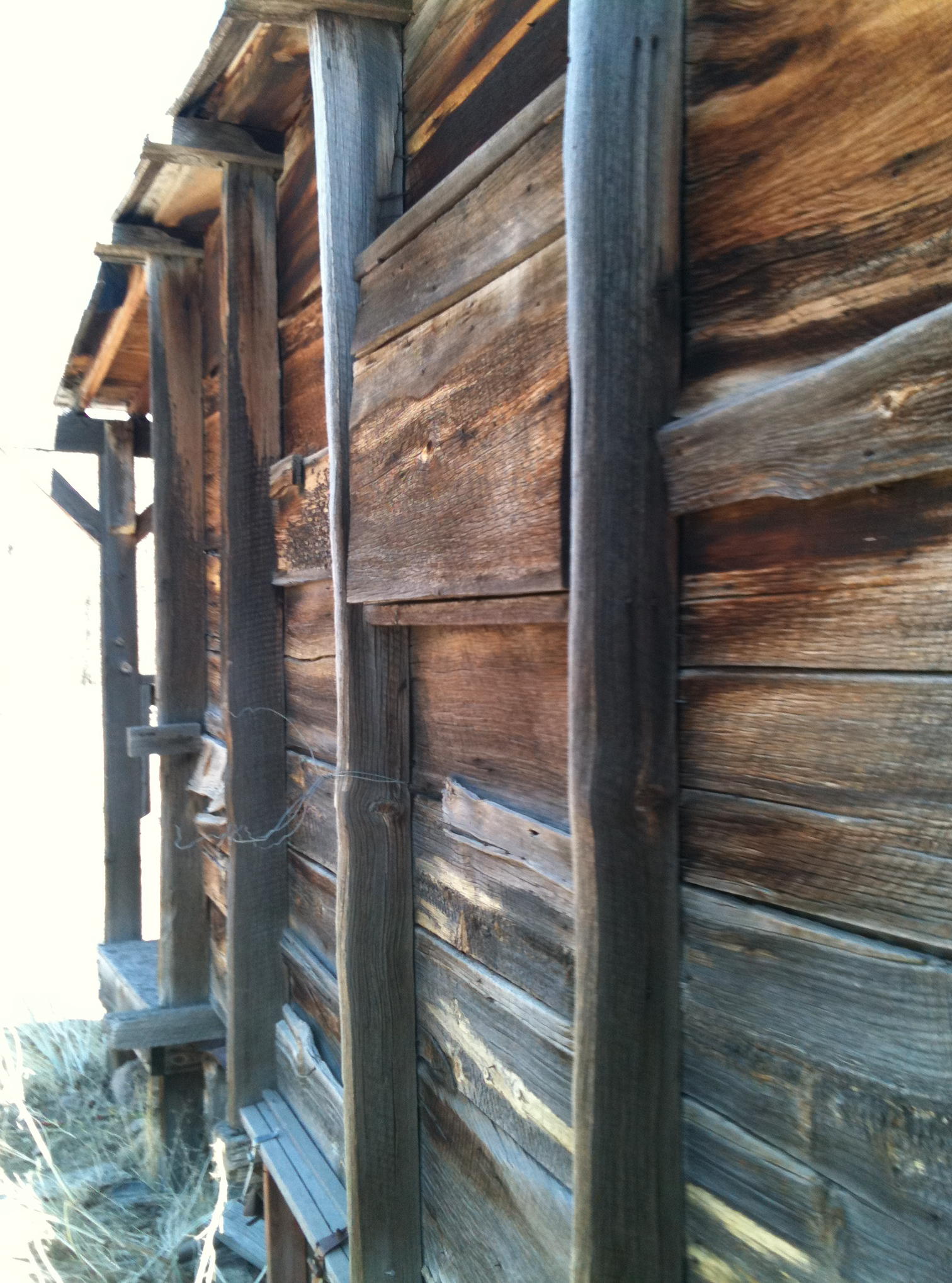 Side of a cabin on the Terry Ranch