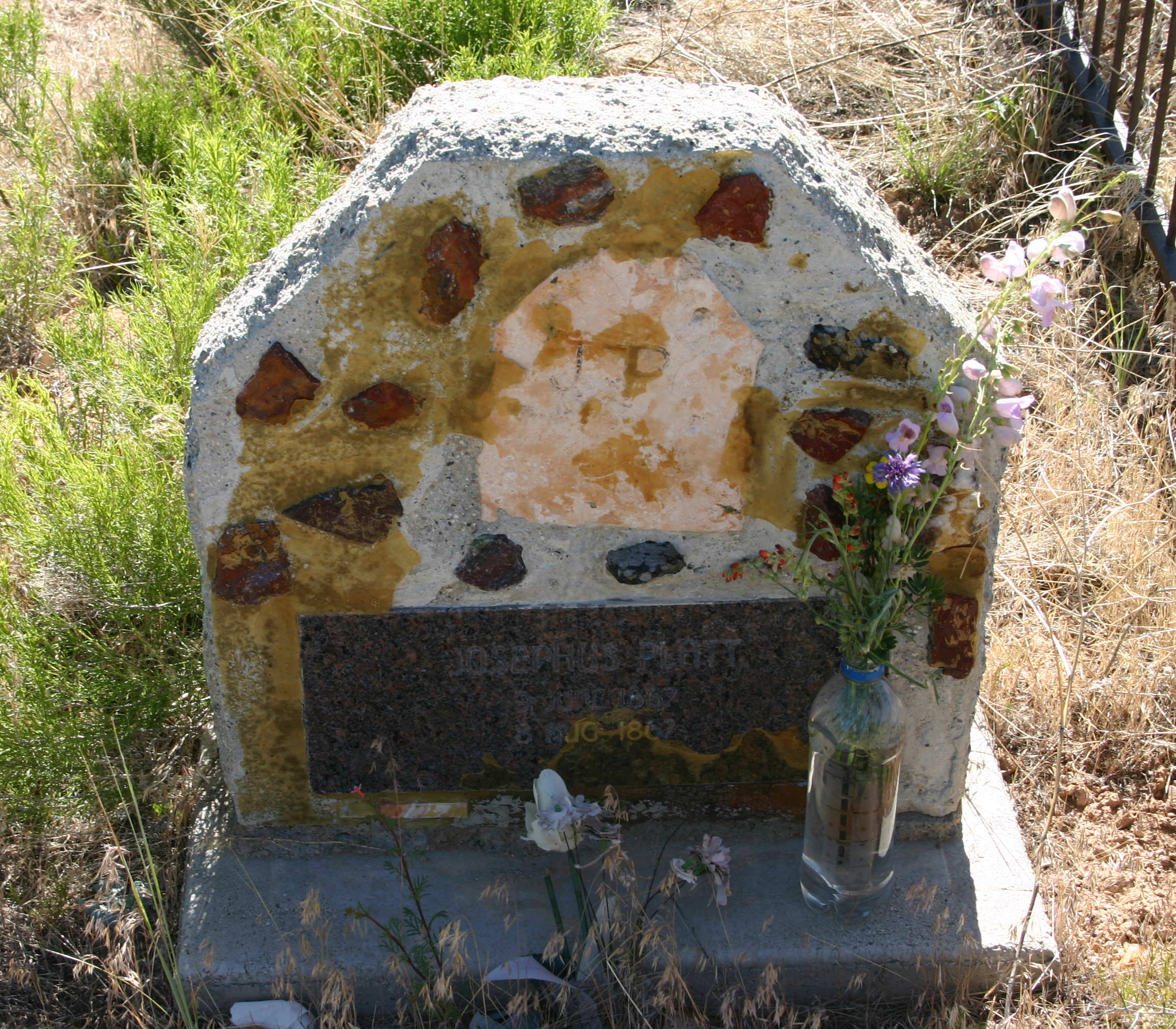 Grave of Josephus Platt in the Pinto Cemetery