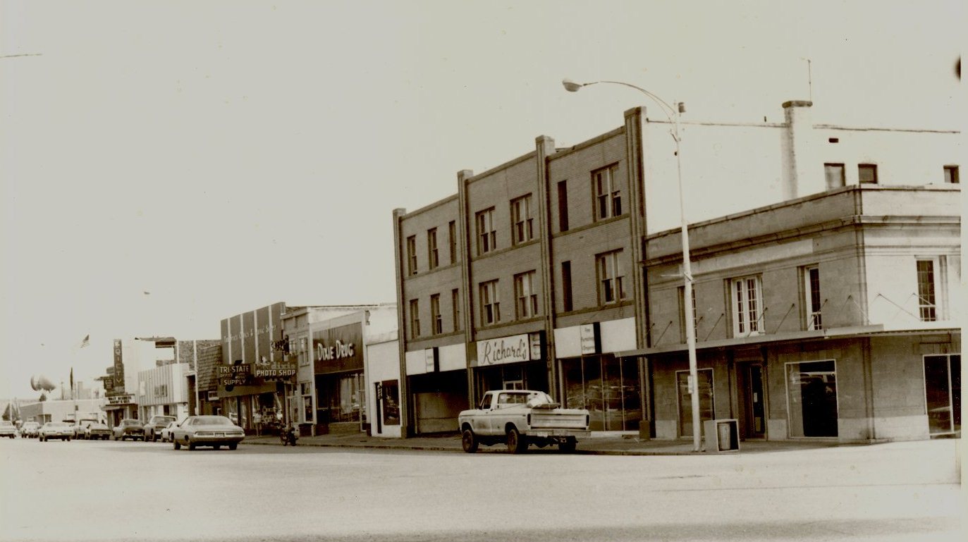 WCHS-01089 Tabernacle looking east from Main Street in the 1950s