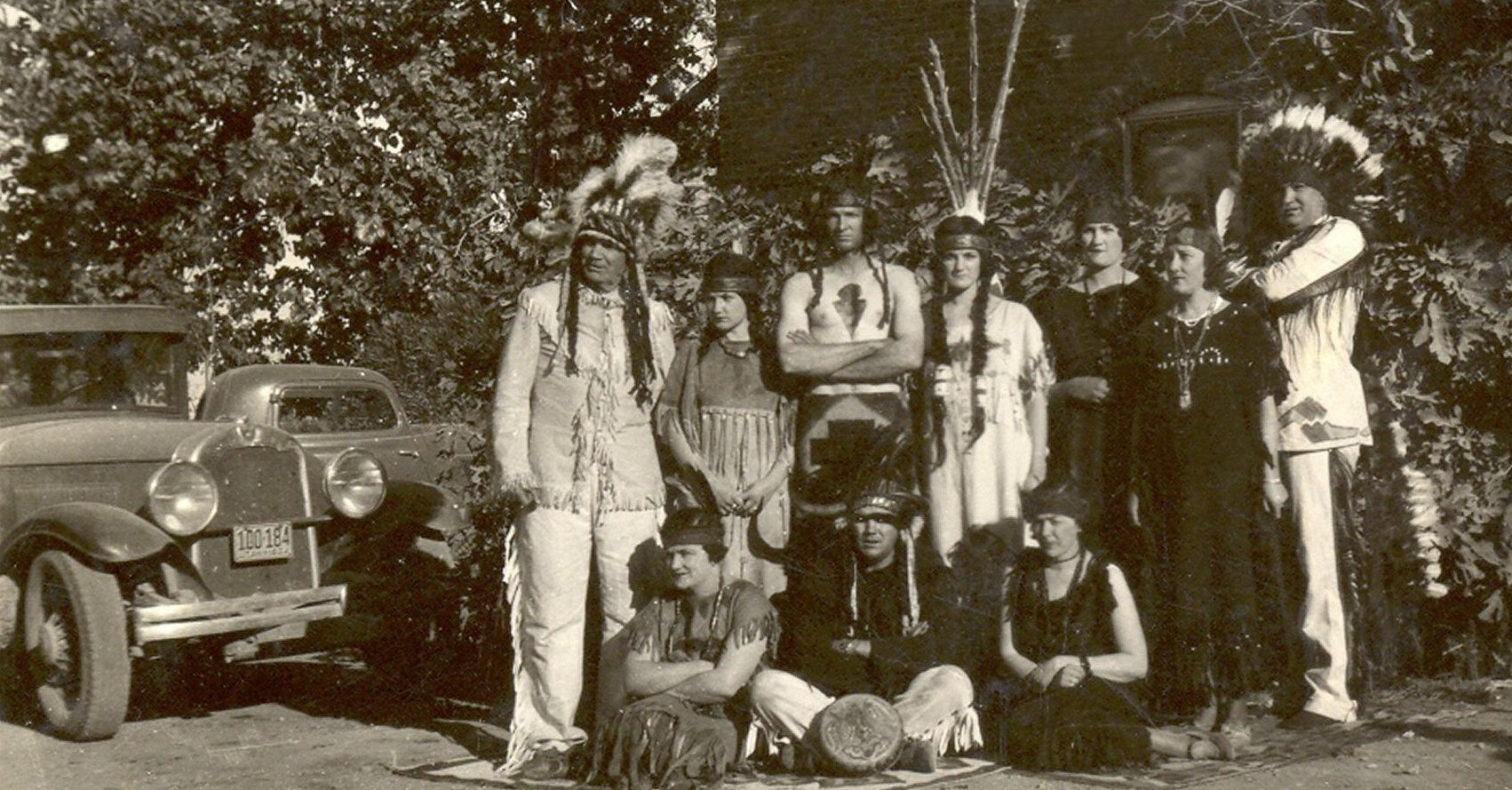 WCHS-01109 The Warren Cox family dressed up for a Halloween Ball