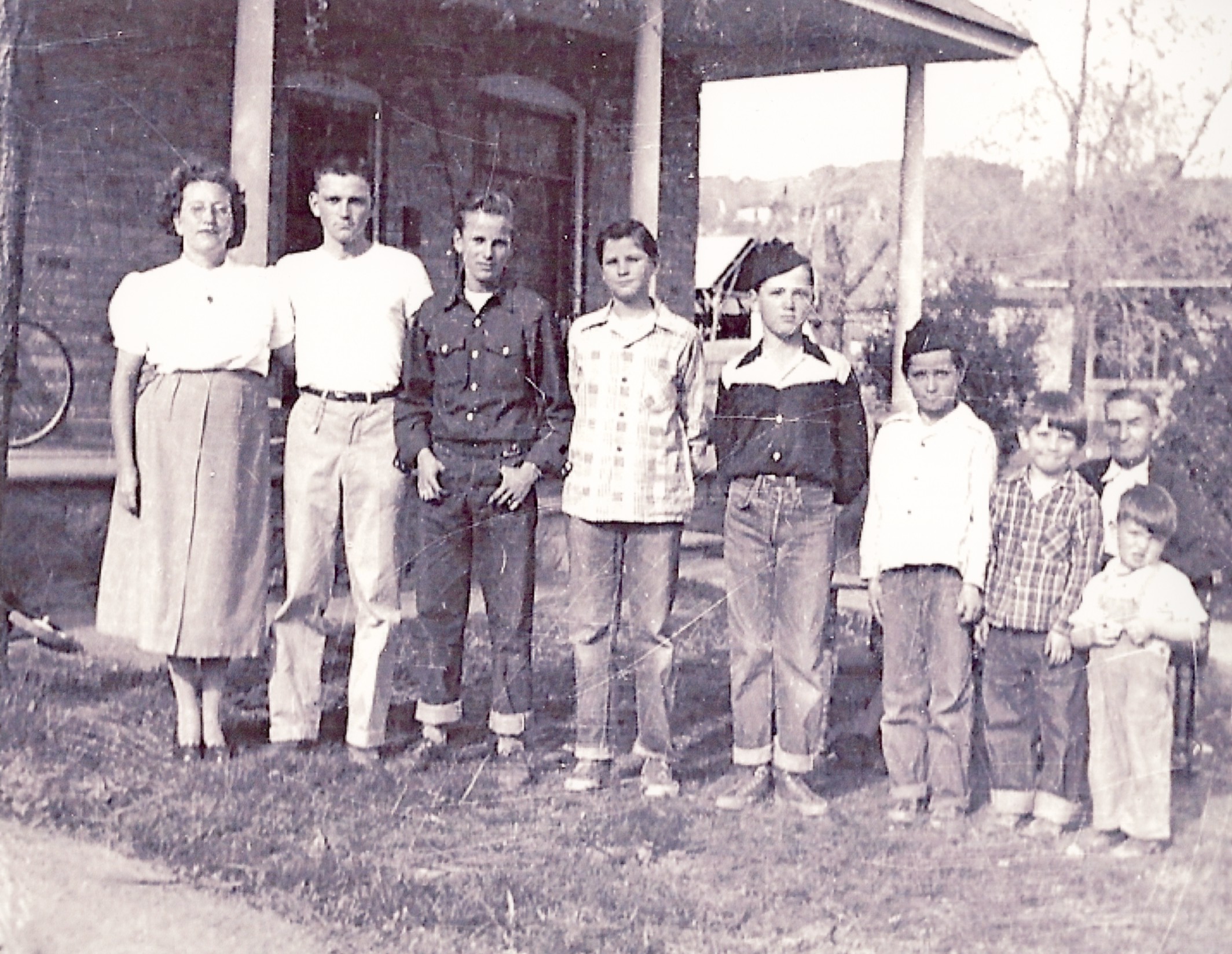 John Orson Kemple and some of his family