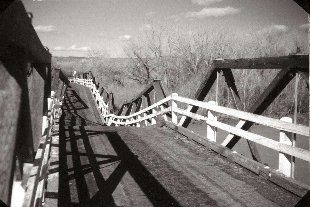 The Virgin River Bridge after being damaged by a flood