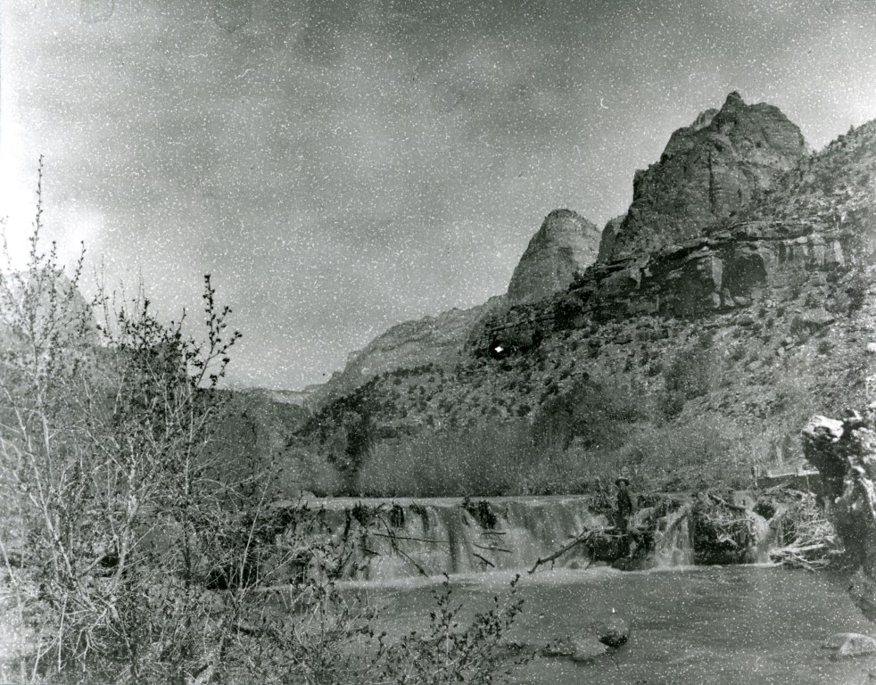 A diversion dams in Zion Canyon