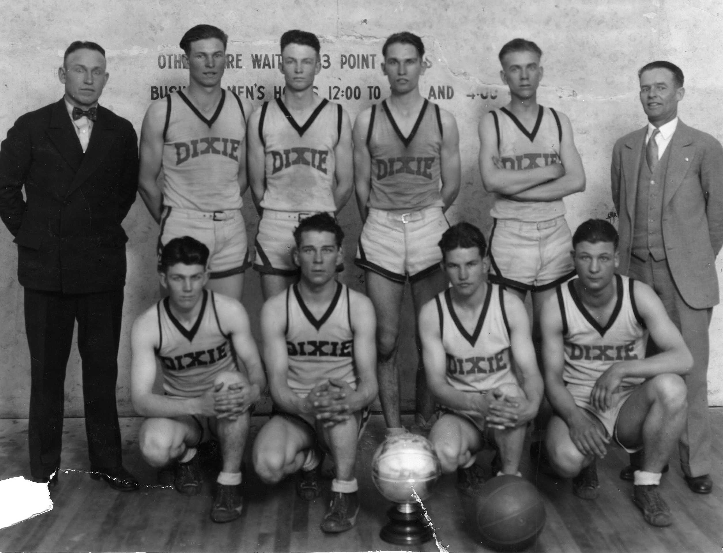 Dixie High School 1927-1928 basketball team