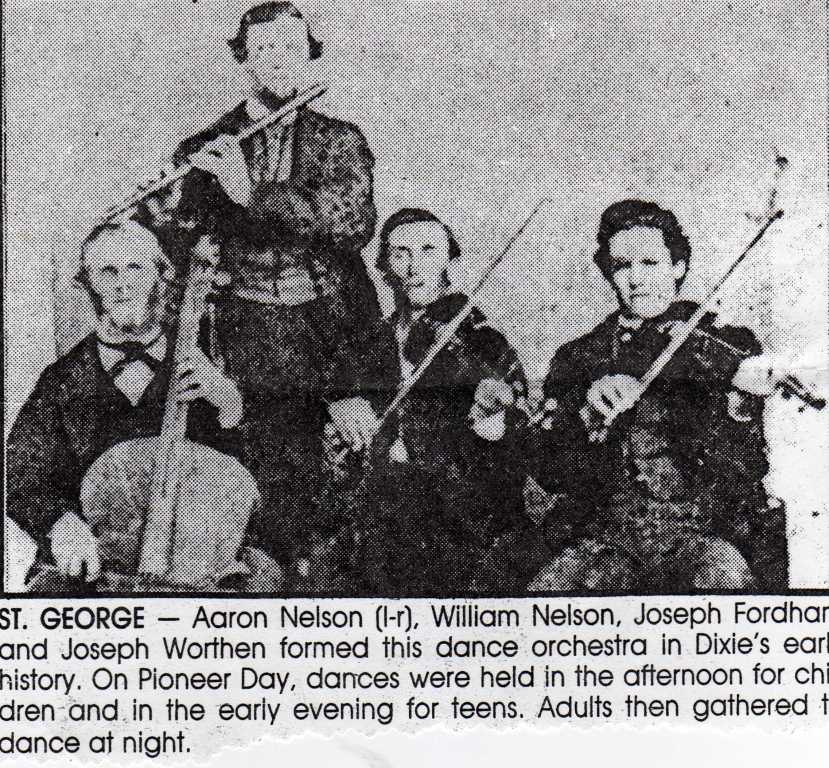Newspaper photo of a early dance orchestra