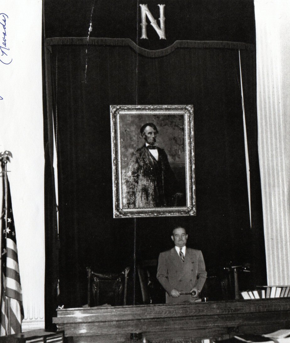 John Higgins in the the Governor of Nevada's office