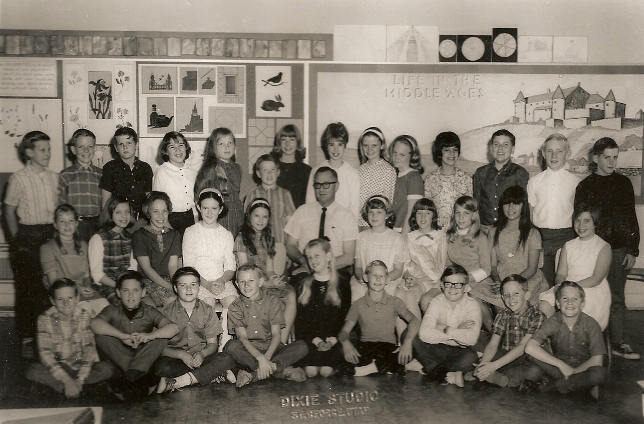 Mr. Barber's 1967-1968 sixth grade class