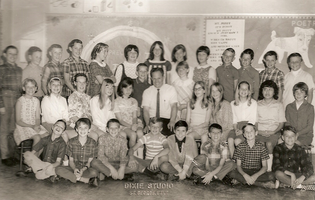 Mr. Brown's 1967-1968 sixth grade class