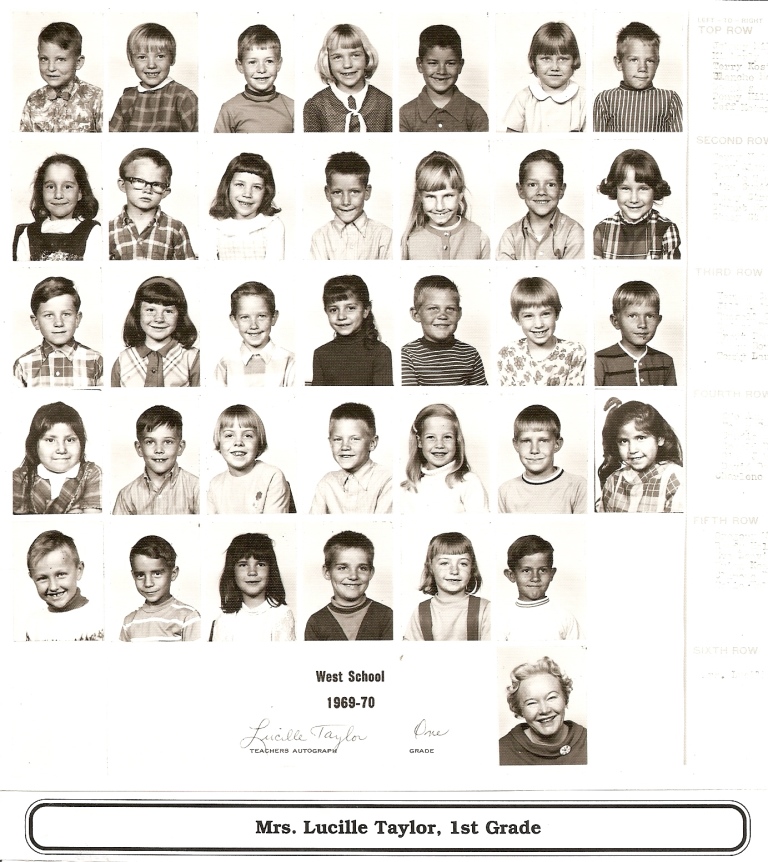 Mrs. Lucille Taylor's 1969-1970 first grade class