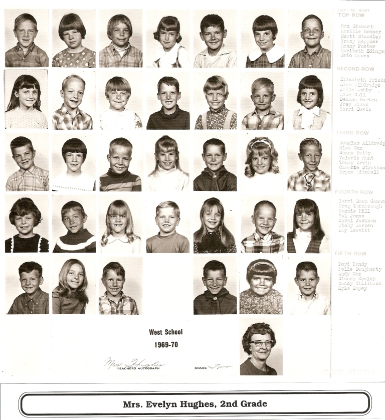 Mrs. Evelyn Hughes 1969-1970 second grade class