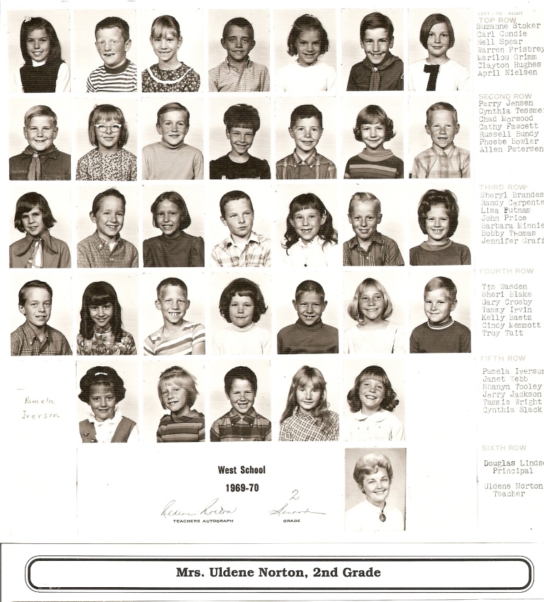 Mrs. Uldene Norton's 1969-1970 second grade class