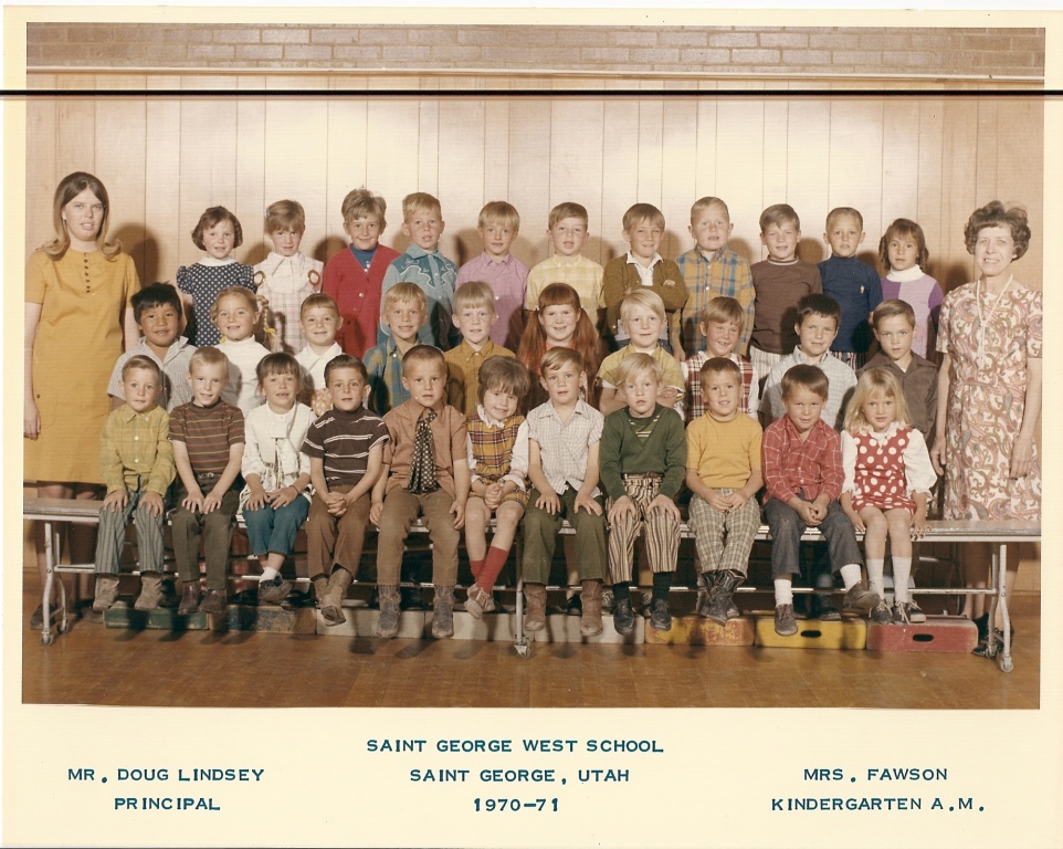 Mrs. Hazel Fawson's 1970-1971 kindergarten (AM) class