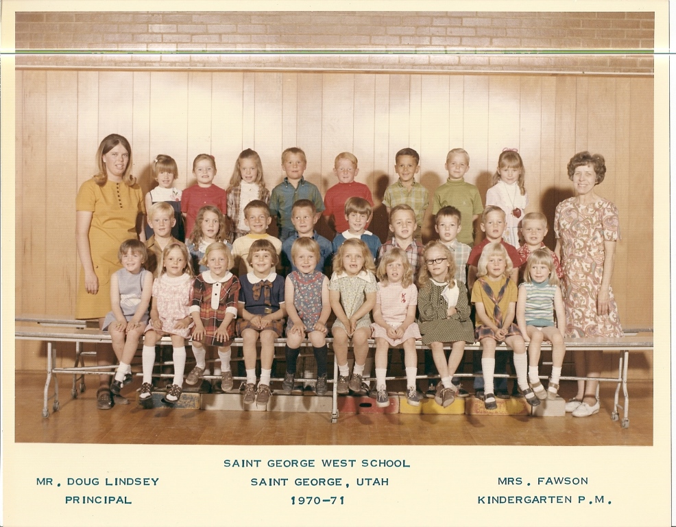 Mrs. Hazel Fawson's 1970-1971 kindergarten (PM) class