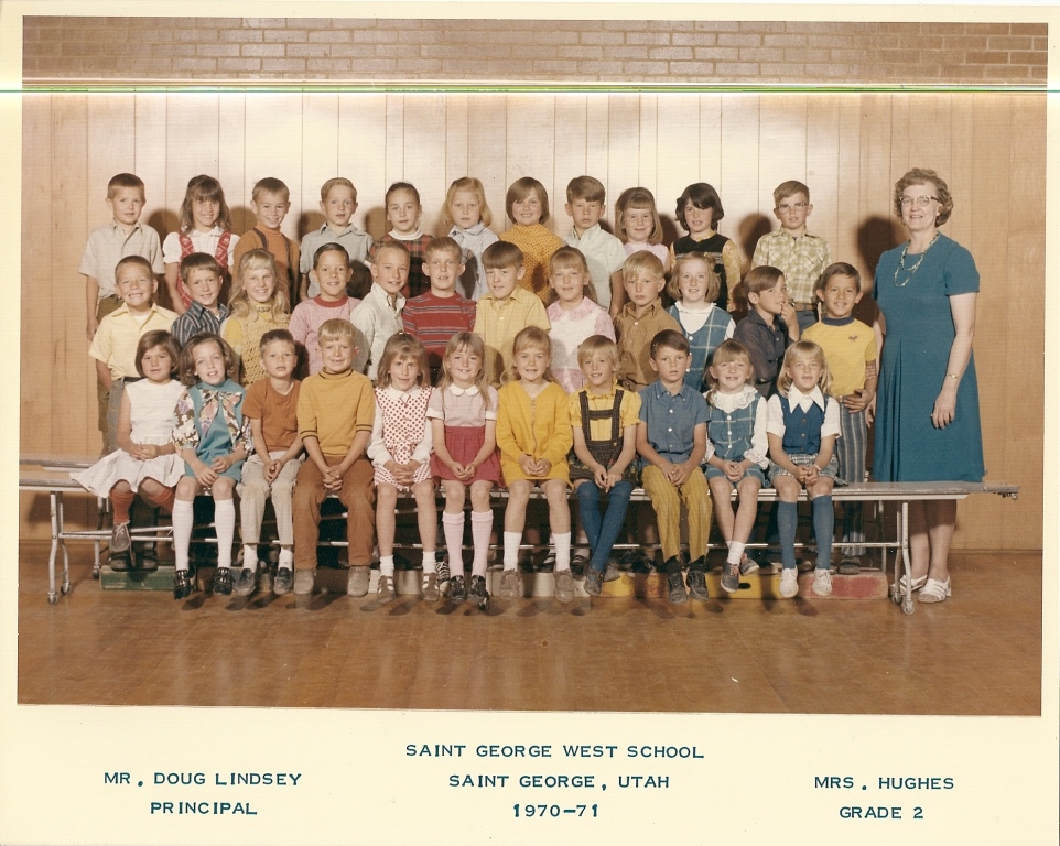 Mrs. Evelyn Hughes' 1970-1971 second grade class
