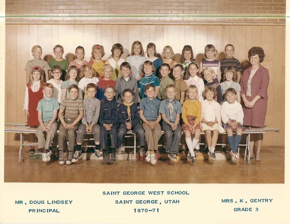 Mrs. Katie Gentry's 1970-1971 third grade class