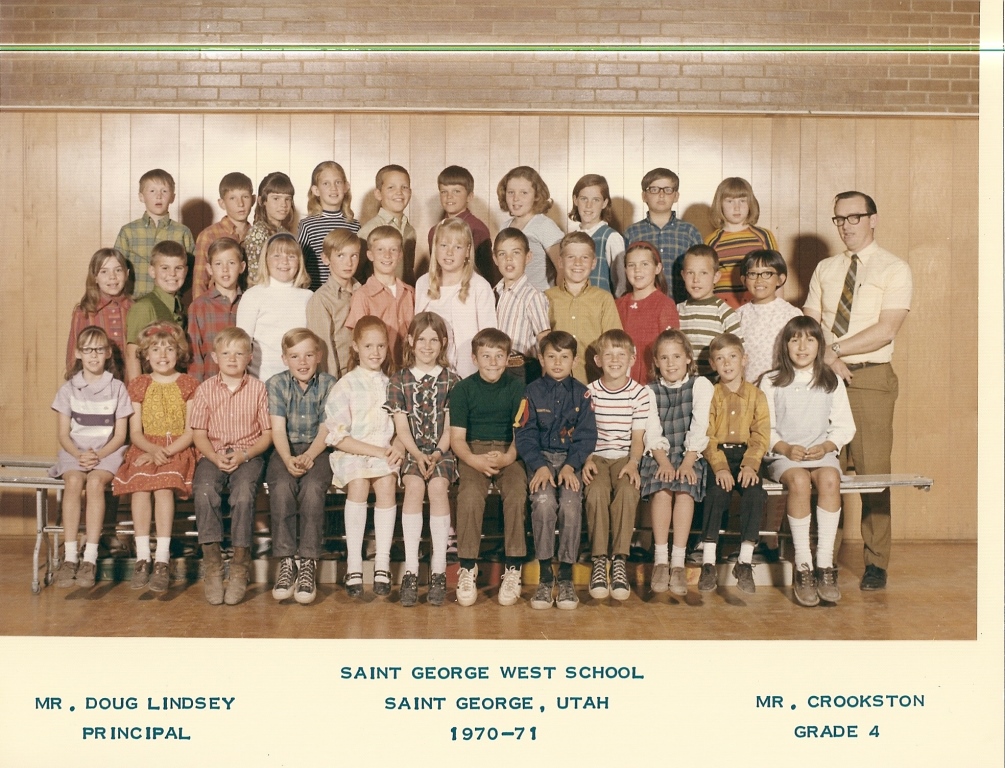 Mr. James E. Crookston's 1970-1971 fourth grade class