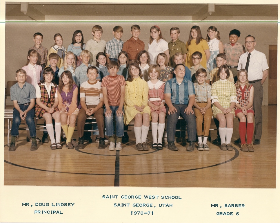 Mr. Webb Barber's 1970-1971 sixth grade class