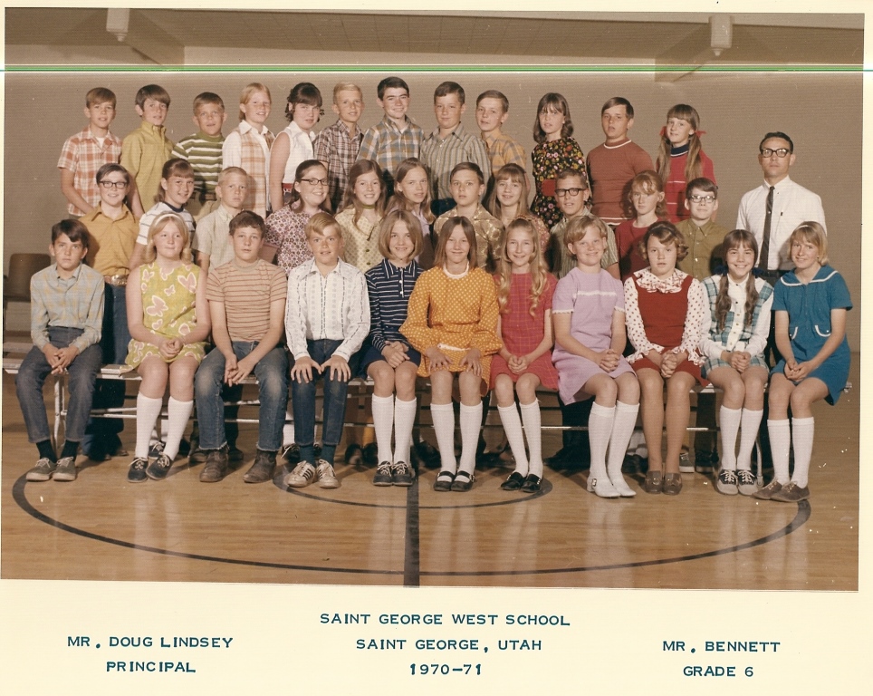 Mr. G. Bennett's 1970-1971 sixth grade class