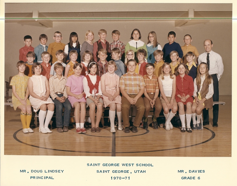 Mr. David B. Davies' 1970-1971 sixth grade class