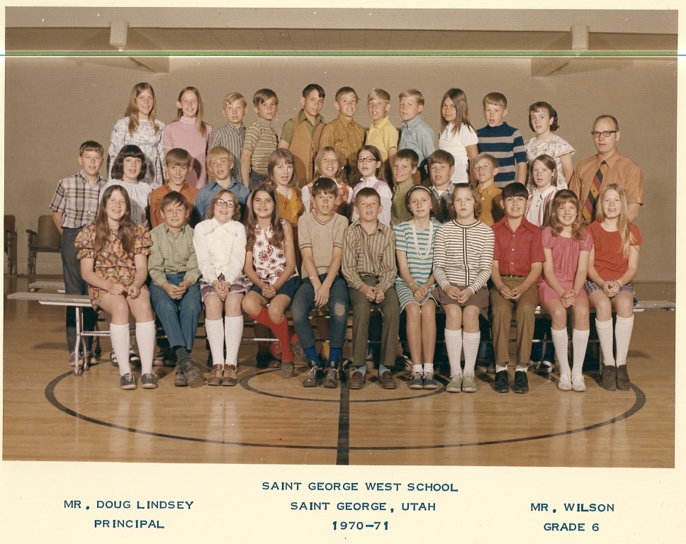 Mr. Gene K. Wilson's 1970-1971 sixth grade class