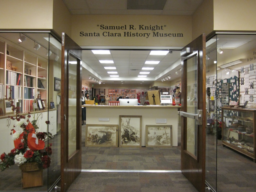 Entrance to the Samuel R. Knight Santa Clara History Museum