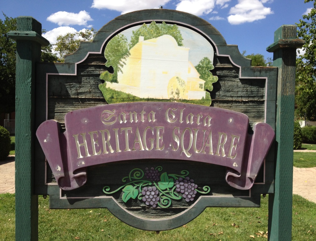 Santa Clara Heritage Square sign