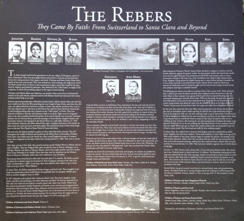 The Rebers plaque