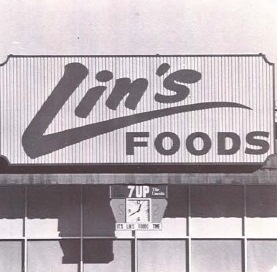 Lin's Foods sign
