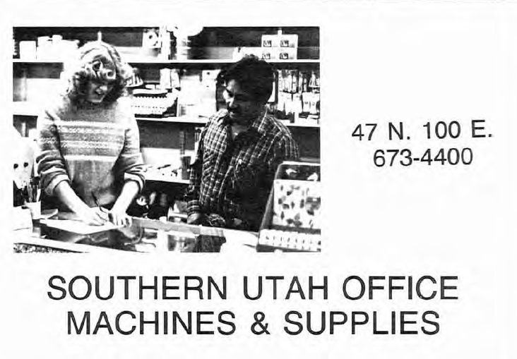  Southern Utah Office Machines & Supplies ad