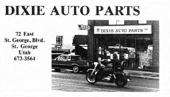 Dixie Auto Parts ad