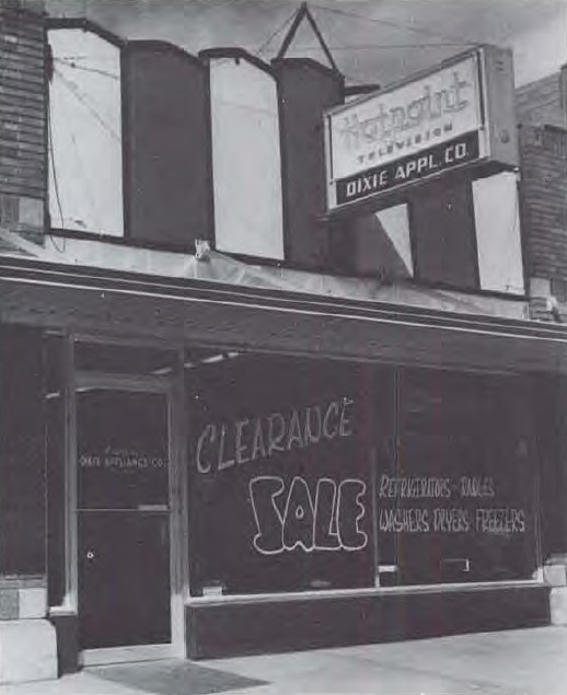 Front of Bowler's Dixie Appliance Co.