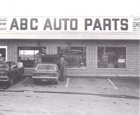Front of the ABC Auto Parts store
