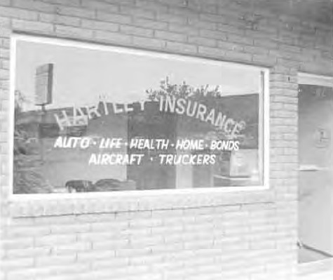 Front of the Hartley Insurance agency