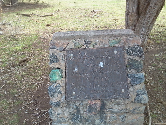 California Trail plaque