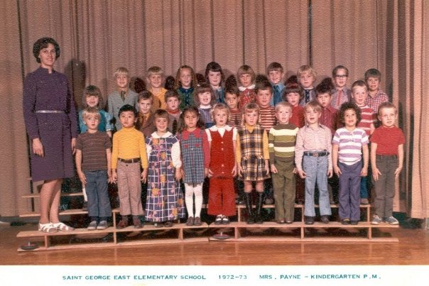 Mrs. Payne's 1972-1973 P.M. kindergarten class at East Elementary School