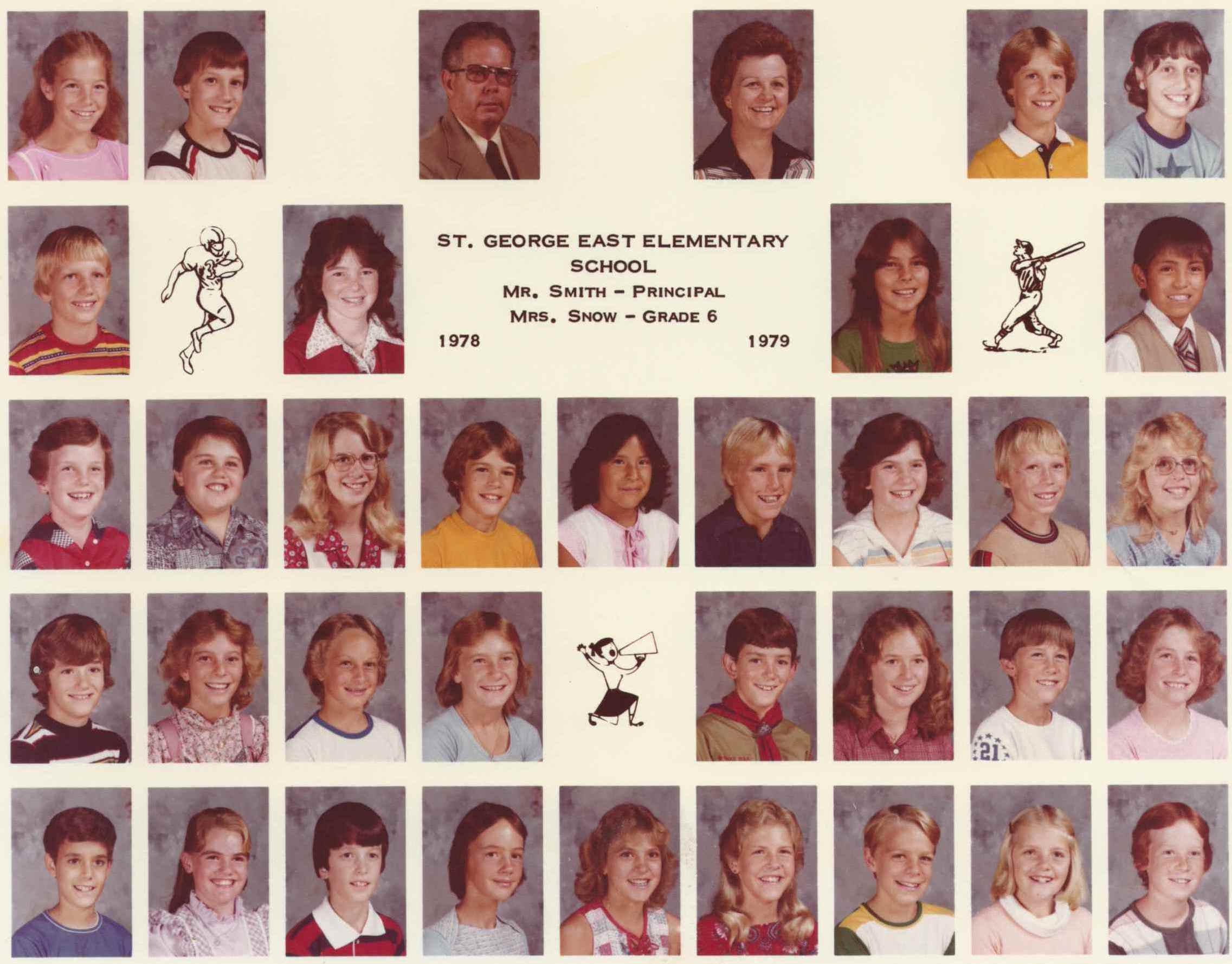 Mrs. Snow's 1978-1979 sixth grade class at East Elementary School