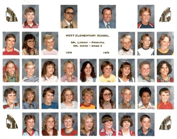 Mr. Hafen's 1978-1979 sixth grade class at West Elementary School