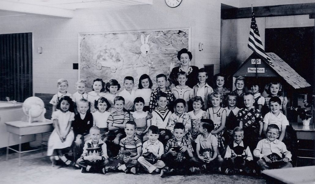 Mrs. Verna Schmutz' 1955-1956 first grade class at East Elementary School
