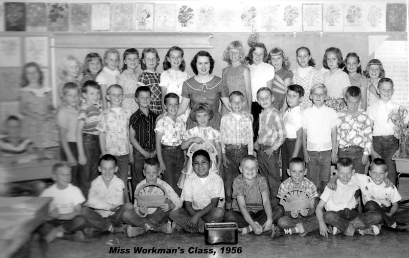 Miss Marian Workman's 1955-1956 third grade class at East Elementary School