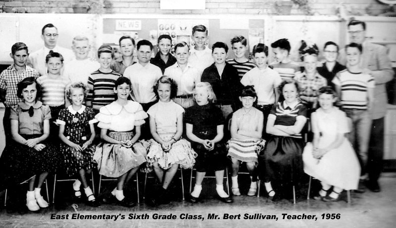 Mr. Bert Sullivan's 1955-1956 sixth grade class at East Elementary School