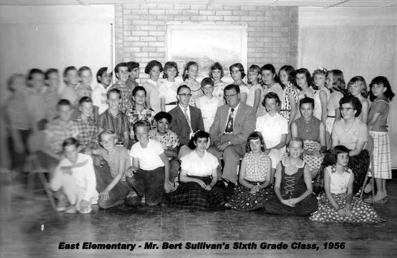 Mr. Bert Sullivan's 1956-1957 sixth grade class at East Elementary School
