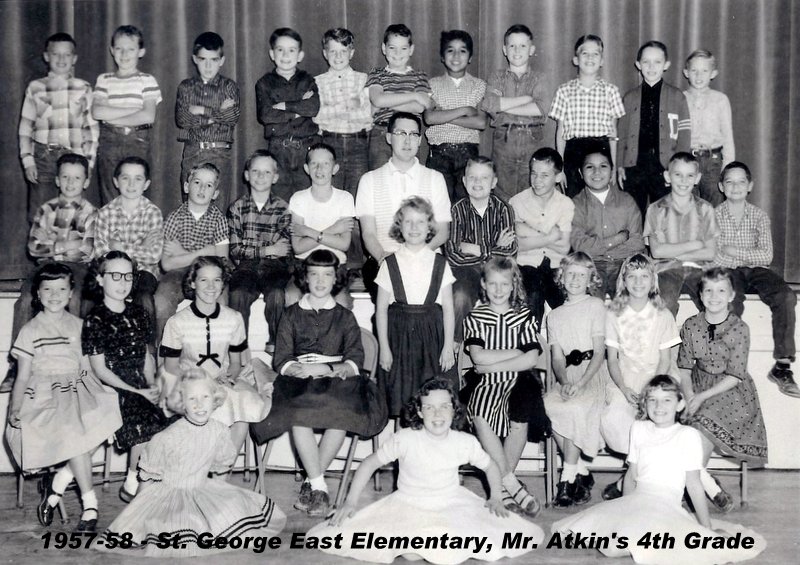 Mr. Ivan Atkin's 1957-1958 fourth grade class at East Elementary School