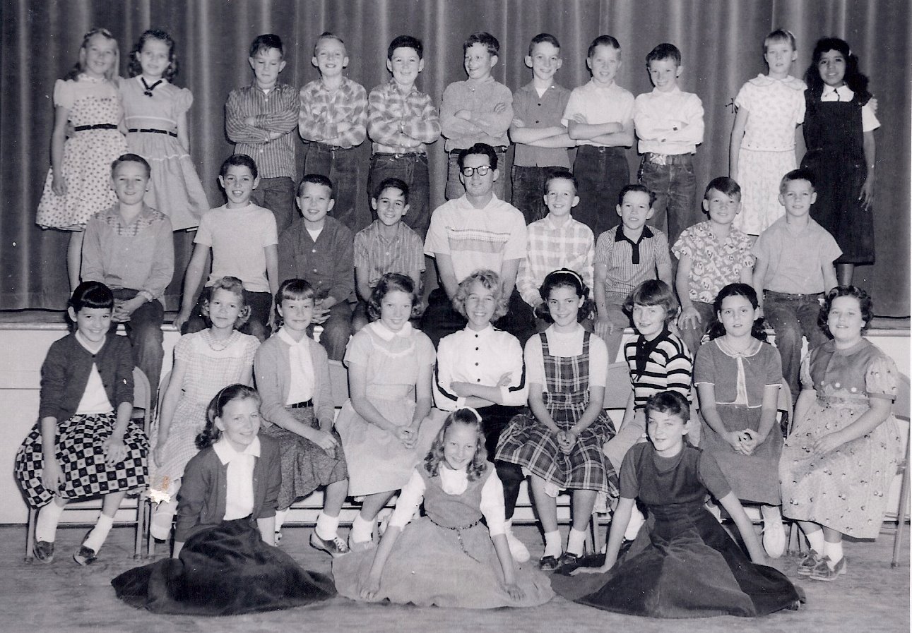 Mr. Bates' 1957-1958 fifth grade class at East Elementary School