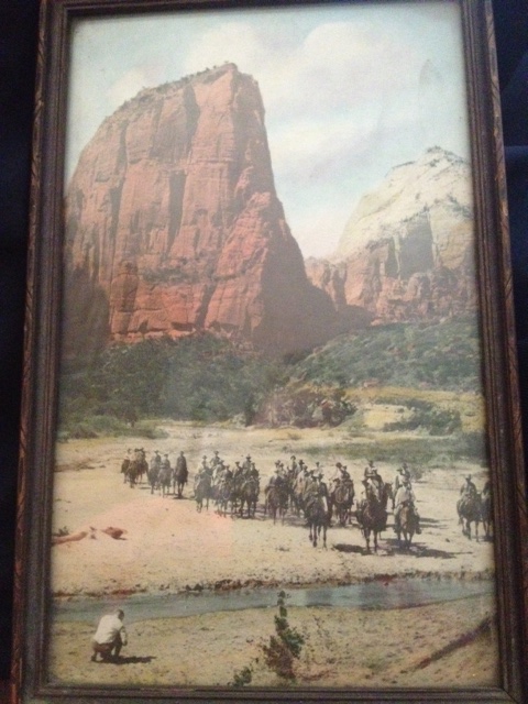 President Harding and his entourage on horseback in Zion National Park
