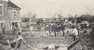 Construction beginning on the addition to the Washington Ward building