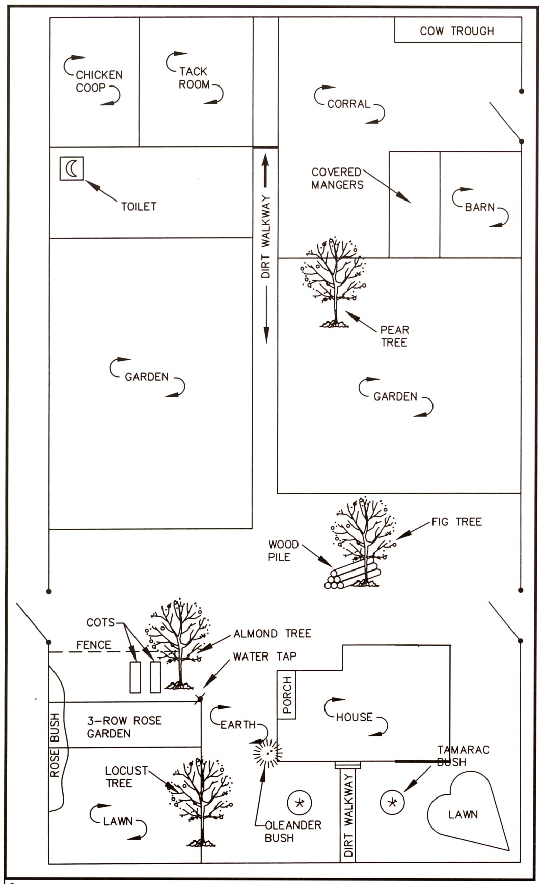 Layout of the Higbee lot in Toquerville