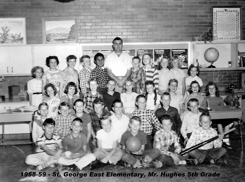 Mr. Owen Hughes' 1958-1959 fifth grade class at East Elementary School